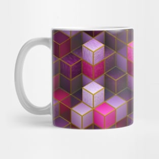 Pink & Purple Cubes Mug